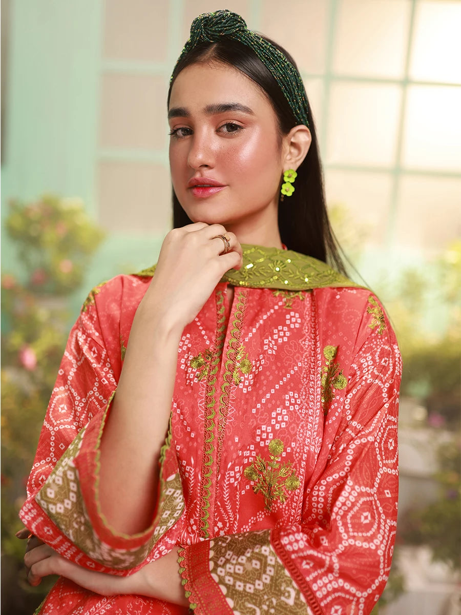 Salitex | Izel Lawn 24 | ORCHID - LUXURY LAWN EMBROIDERED SUIT
