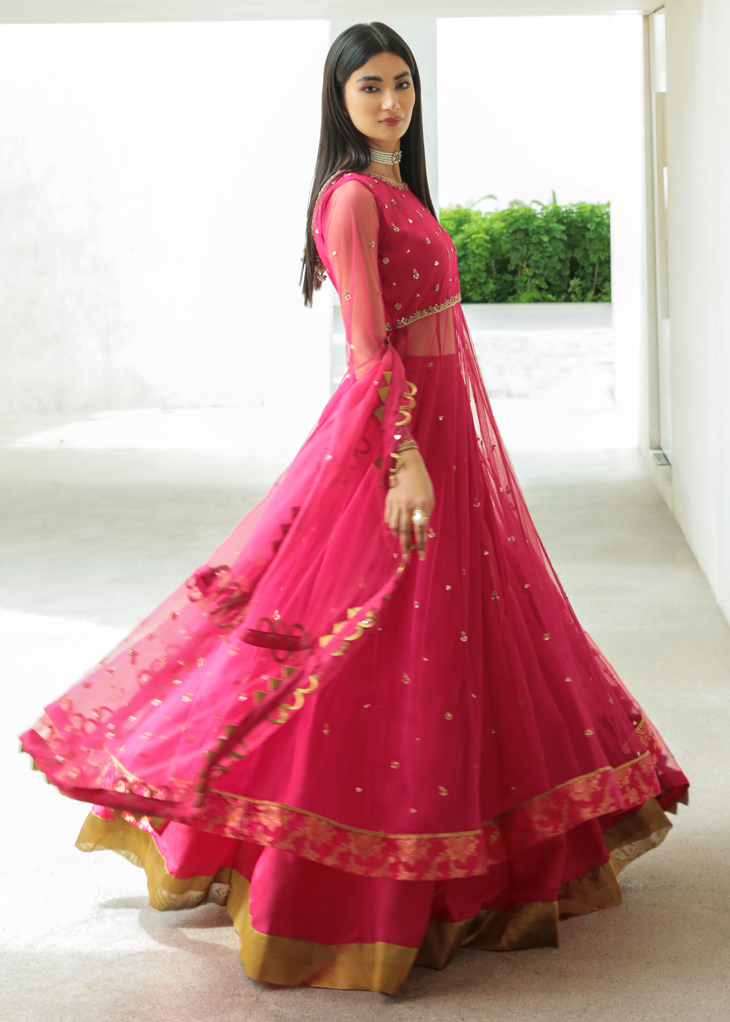 Purple Haze Pret Studio | Apsara Formals | Rose Pink Pashwas