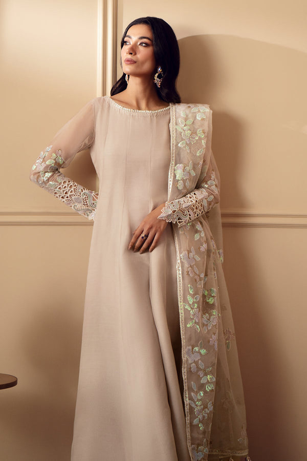 Baroque | Luxury Pret 25 | EMBROIDERED CHIFFON PR-893 - Official Baroque - Agha Fabrics UK