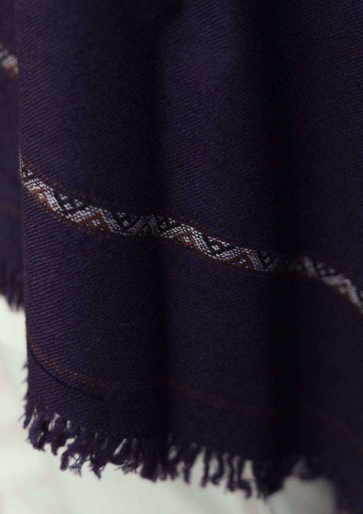 Men Shawls - Wool Shawls - D#42 - D Purple