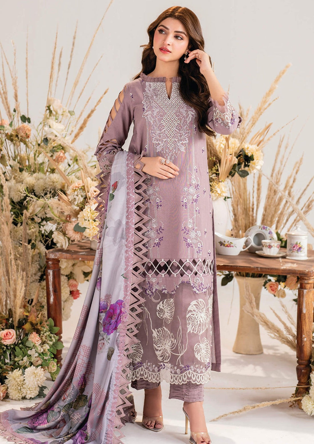 Winter Collection - Asifa & Nabeel - Meraki - Volume 01 - AM24#04 - Sombre - Official Asifa & Nabeel - Agha Fabrics UK