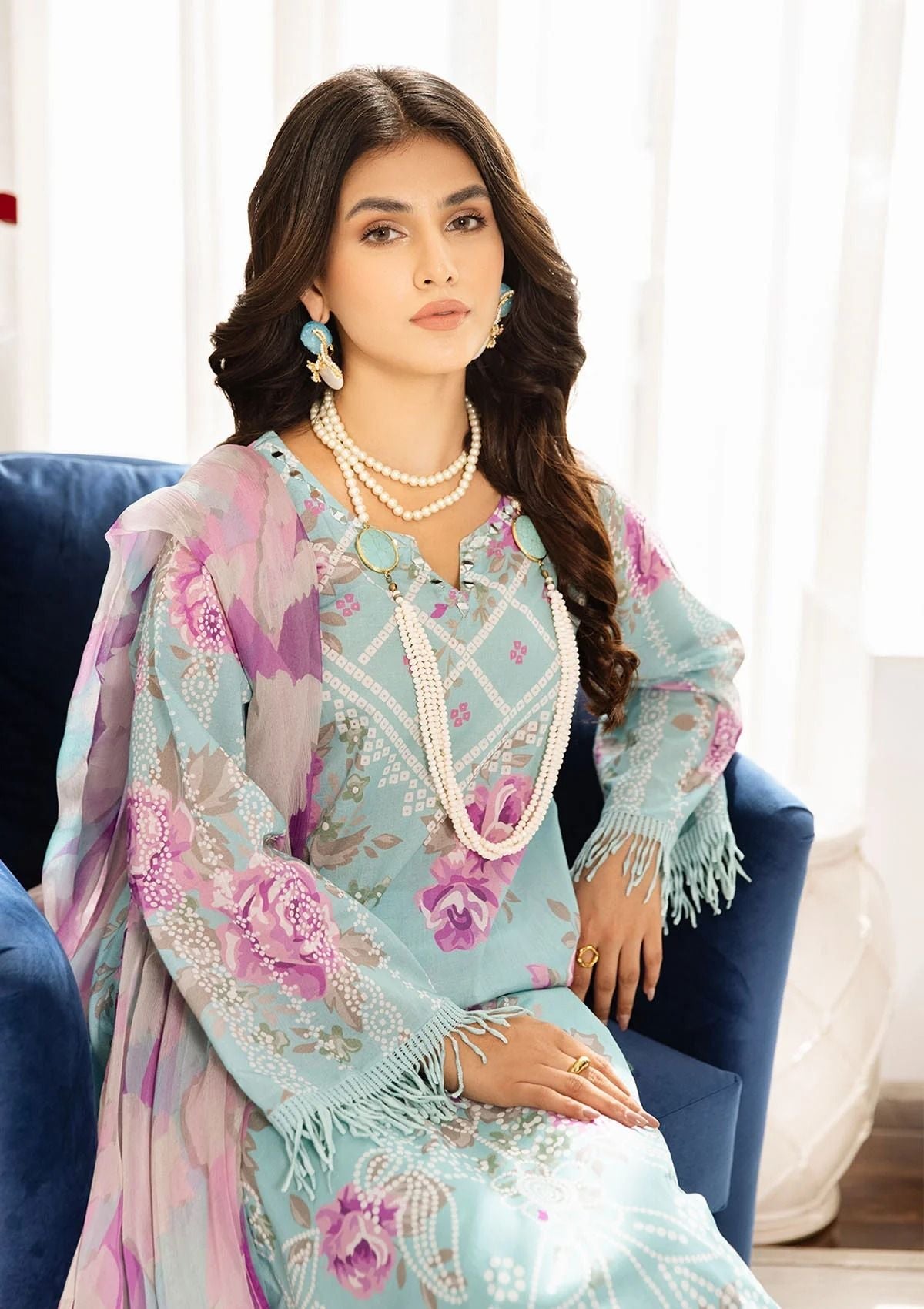 Lawn Collection - Nureh - Signature Prints - SP#43 - Official Nureh - Agha Fabrics UK