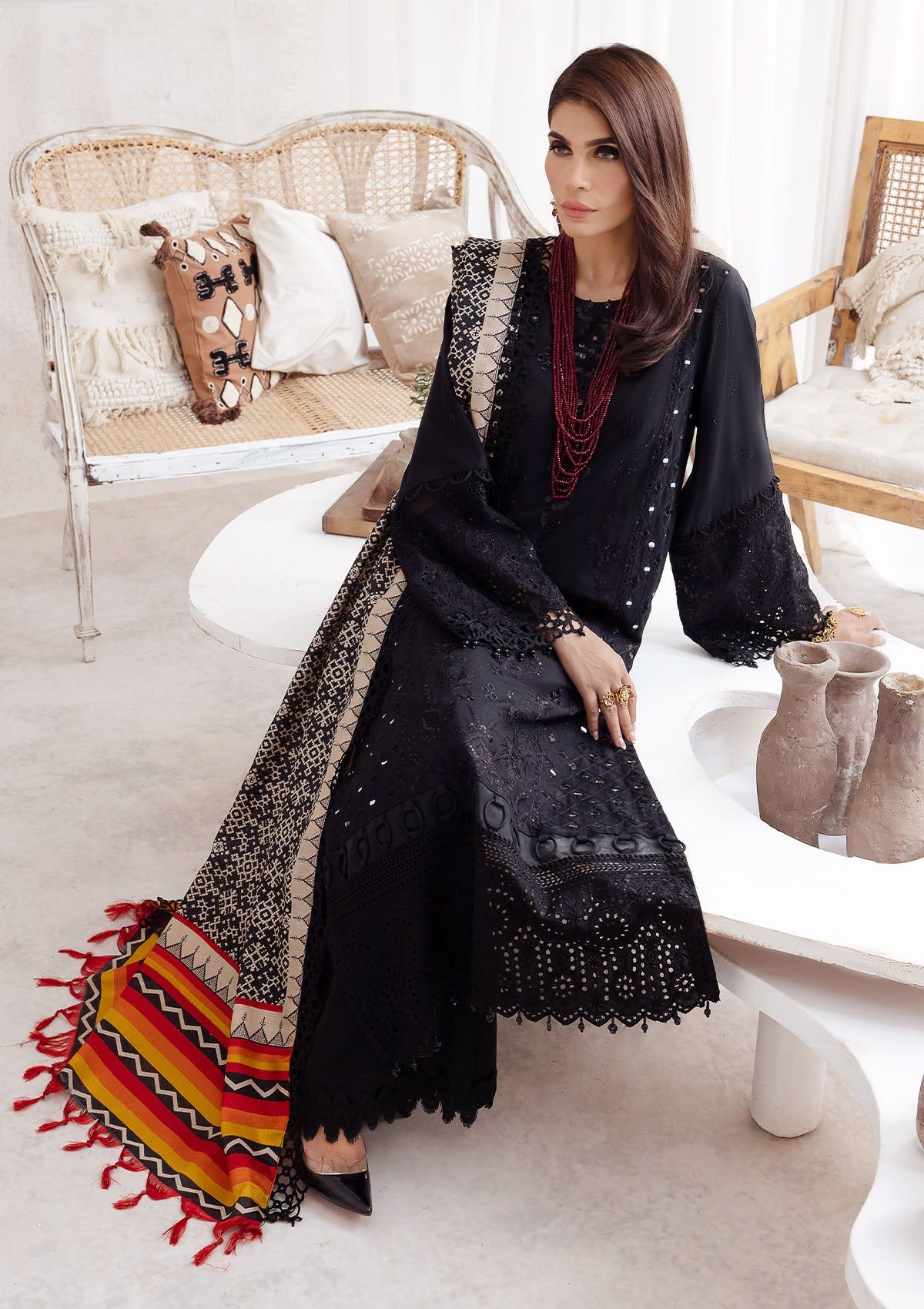 Winter Collection - Nureh - Exclusive - Karandi - NE#46 - Official Nureh - Agha Fabrics UK