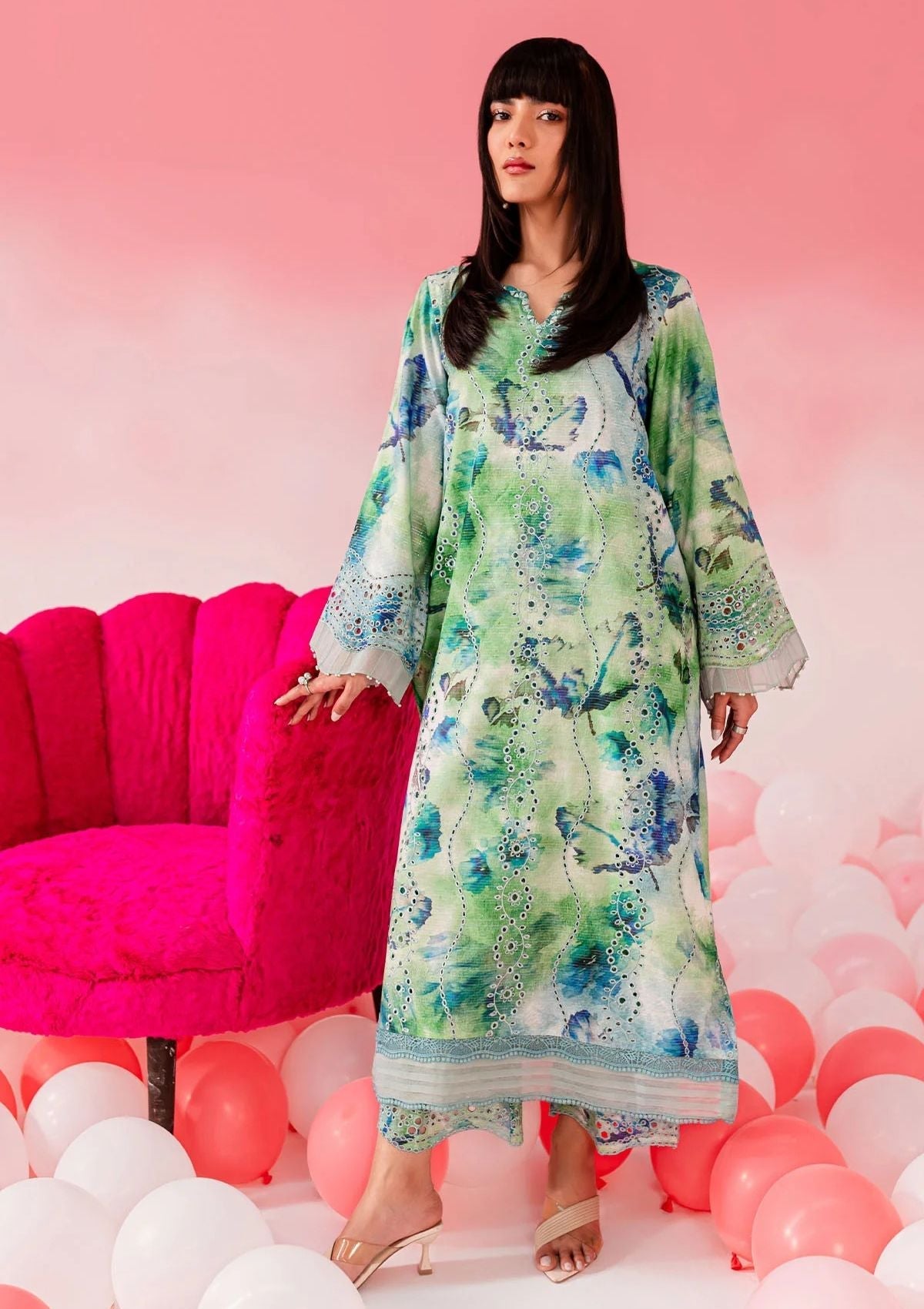 Lawn Collection - Nureh - Ballerina 24 - NU2#142 - Official Nureh - Agha Fabrics UK