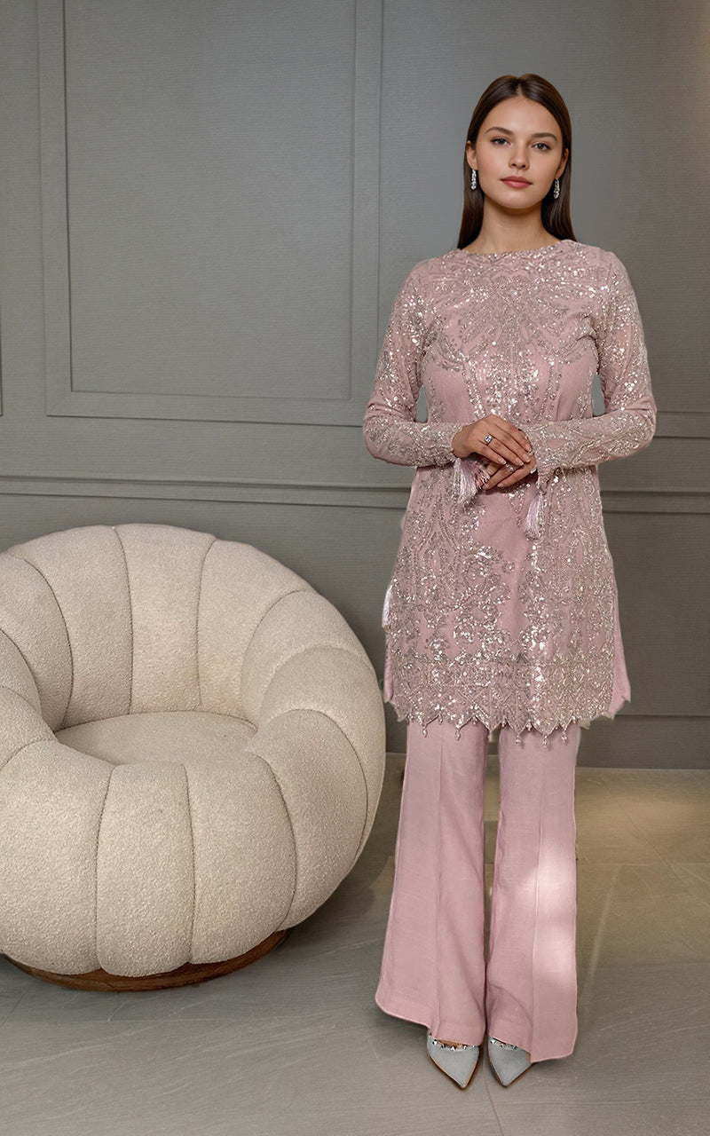 Threads and Motifs | Formal Dresses 25 | Net Embroidered Shirt