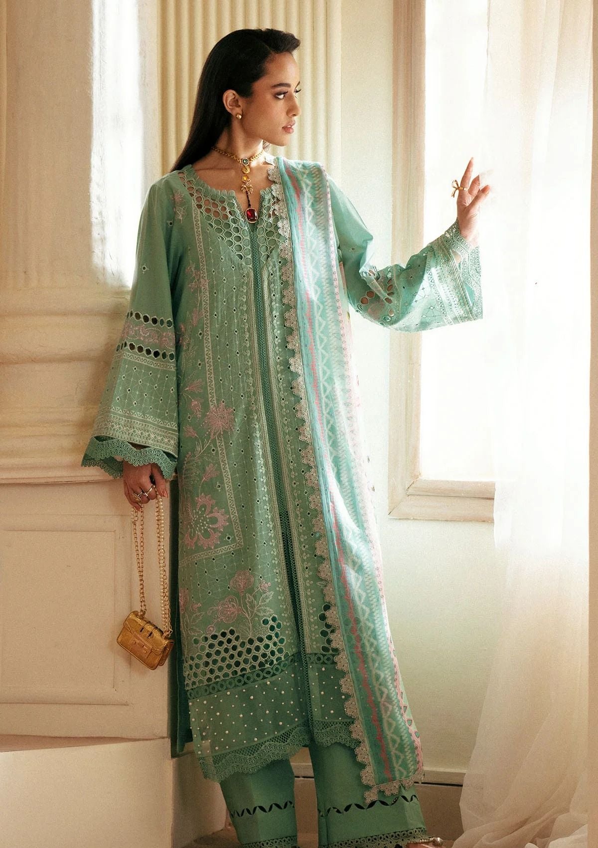 Lawn Collection - Nureh - Maya Lawn 24 - NS24#144 - Official Nureh - Agha Fabrics UK