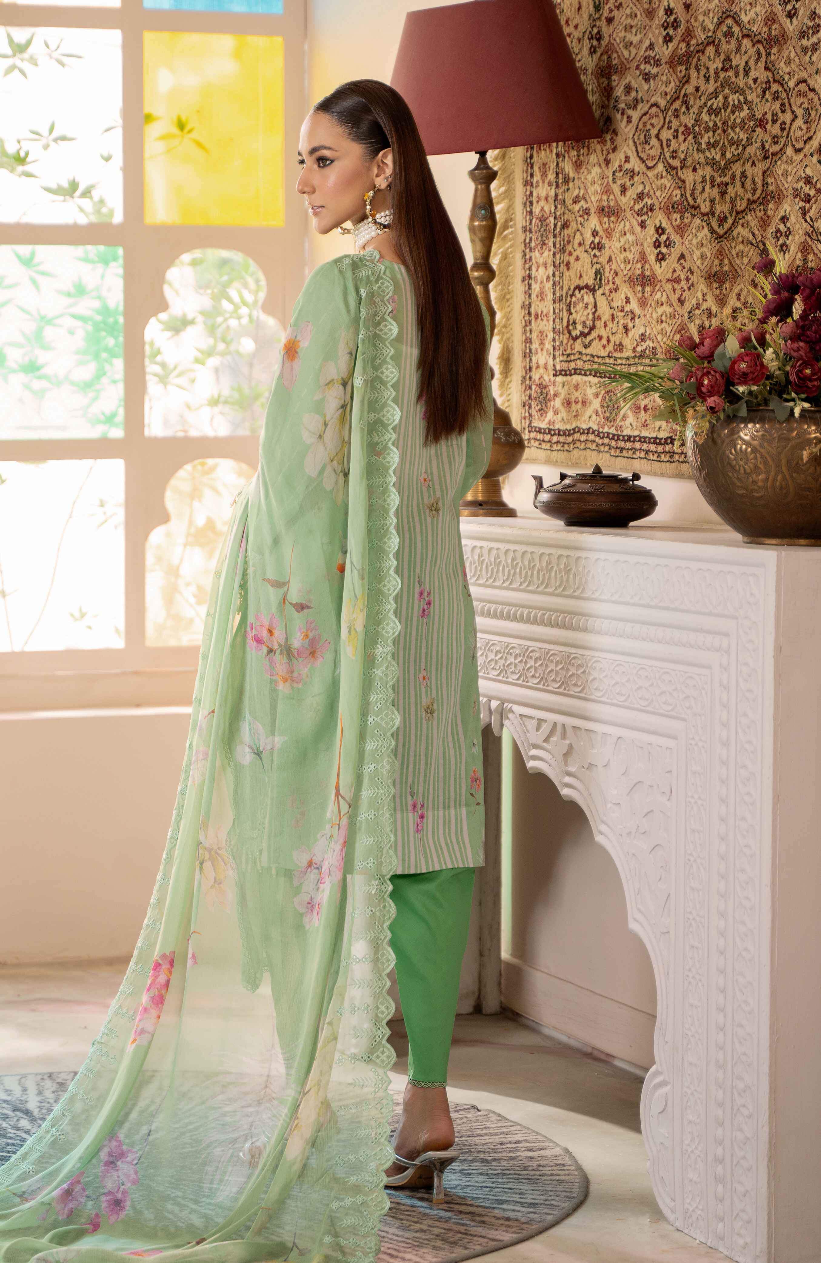 Al Zohaib | Sunshine Bloom Premium Lawn 25 | SBP-25-05 - Official Al Zohaib - Agha Fabrics UK