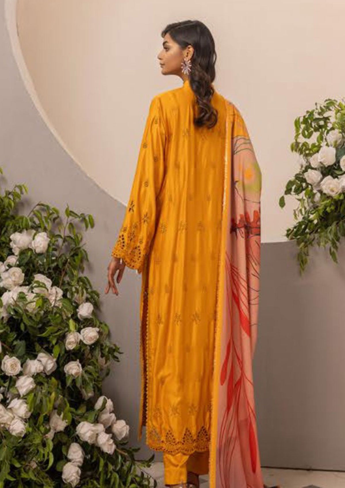 Winter Collection - Mahee's - Exclusive- Embroidered Sateen Marina - MEM#05