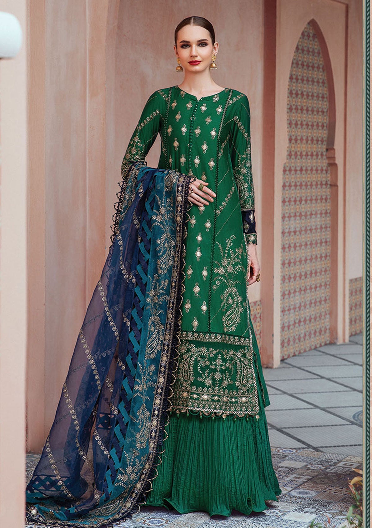 Formal Collection - Maria B - Sateen - Fall - MSF#11 - Official Maria B - Agha Fabrics UK