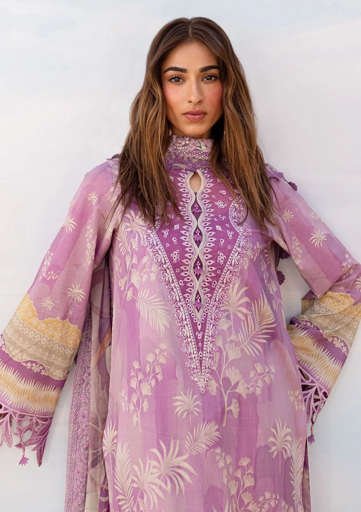 Lawn Collection - Nureh - Gardenia - Embroidered 24 - NS#134 - Official Nureh - Agha Fabrics UK