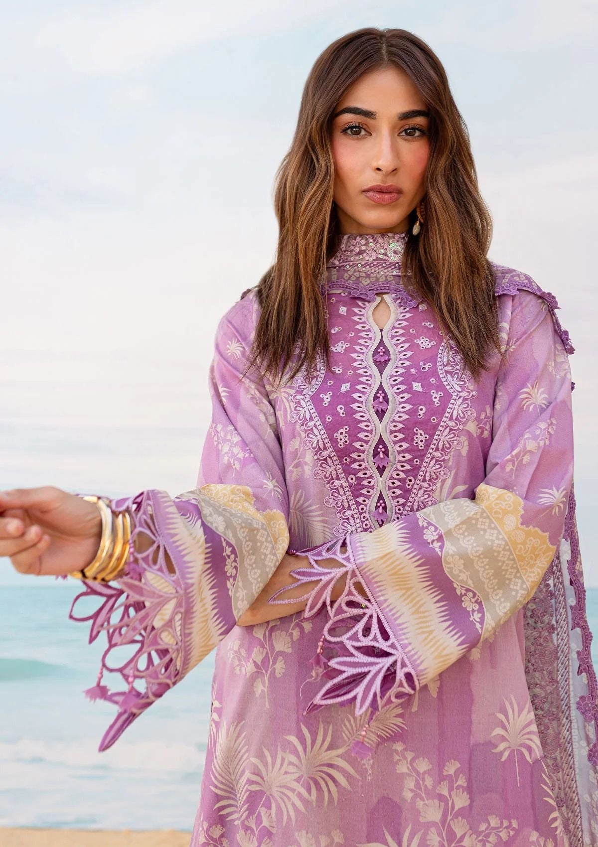 Lawn Collection - Nureh - Gardenia - Embroidered 24 - NS#134 - Official Nureh - Agha Fabrics UK