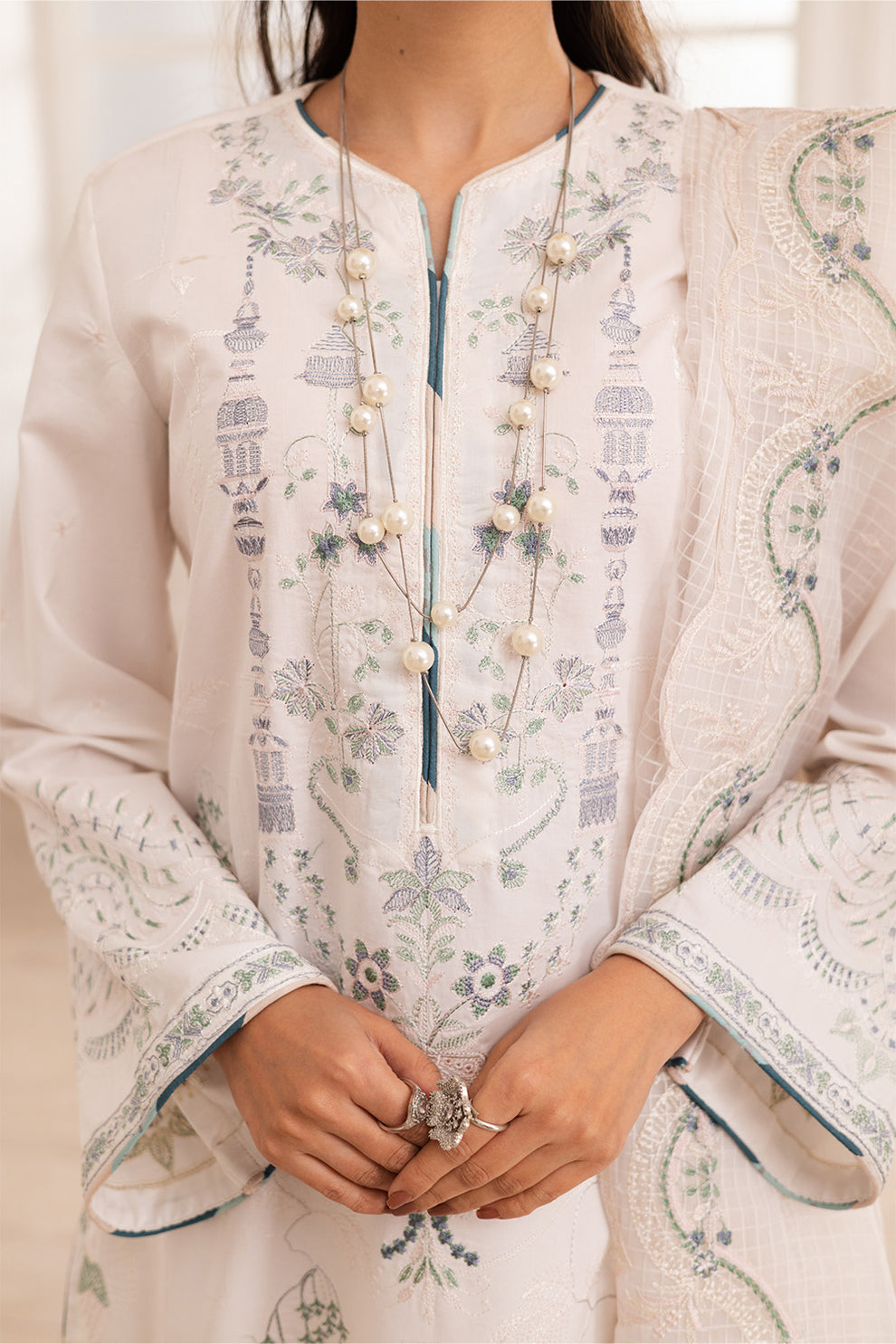 Maryum N Maria | Mira Luxury Lawn | MAIRA - FS50107