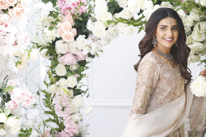 Wahajmkhan | Eden wedding Formals | ROSE GOLD ANARKALI & LENGA
