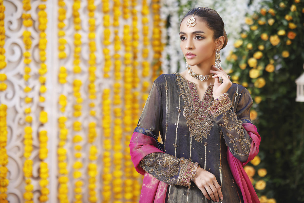 Wahajmbegum | Mehrunnisa Wedding Formals | NAVY MEHSURI ANARKALI