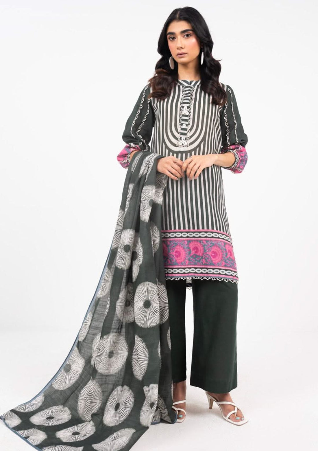 Winter Collection - Al Karam - Unstitched 24 - FW-53-24-BLACK - Official Al Karam - Agha Fabrics UK