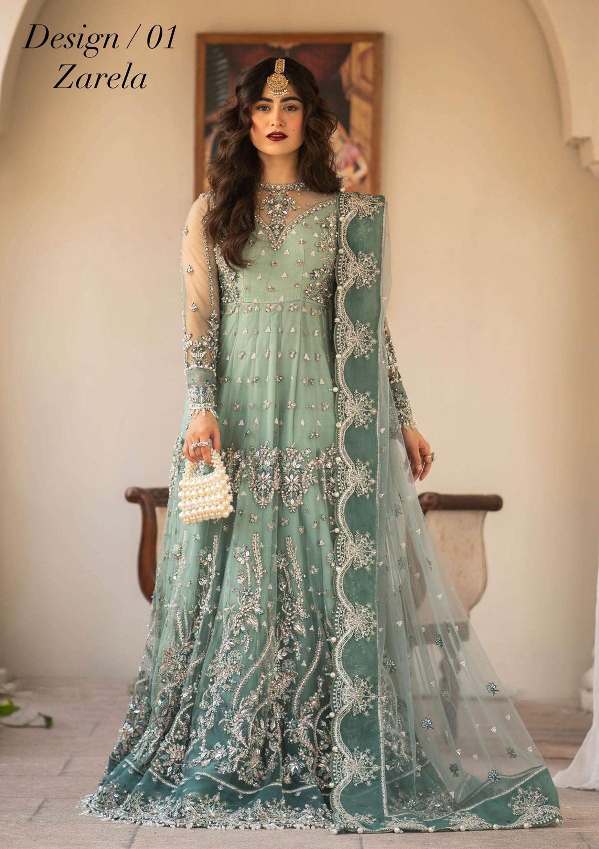 Formal Collection - Eleshia - Zarin - Wedding - D#01 - Zarela - Official Eleshia - Agha Fabrics UK