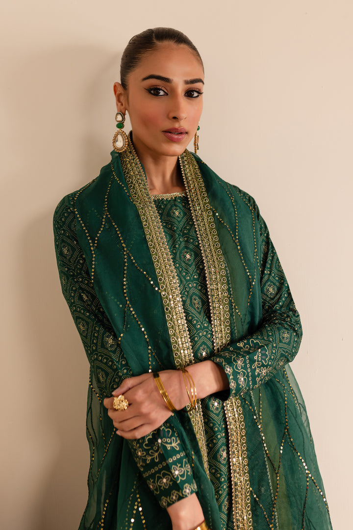 Batik | Reception Luxe Edit | Forest Green - Official Batik - Agha Fabrics UK