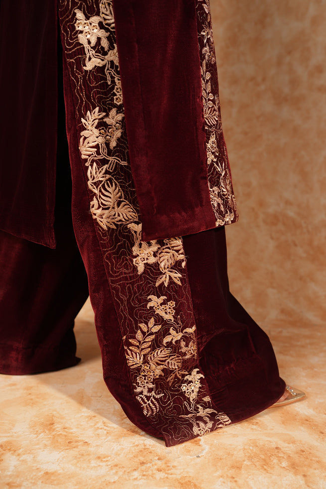 Fozia Khalid | Velvet Deck | Duchess - Official Fozia Khalid - Agha Fabrics UK