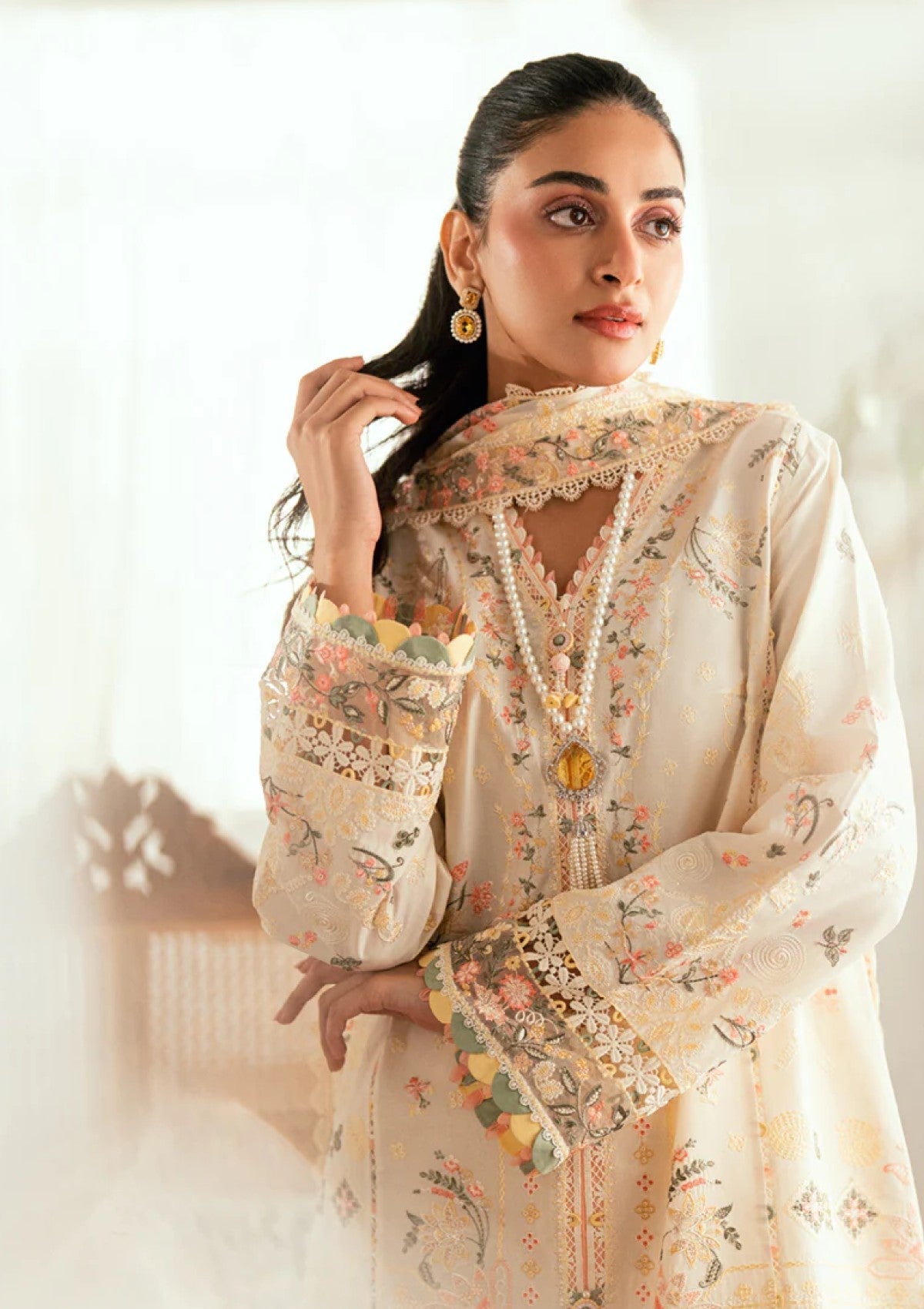 Lawn - Qalamkar - Luxury - Eid Edit 25 - SB#01 - Rina