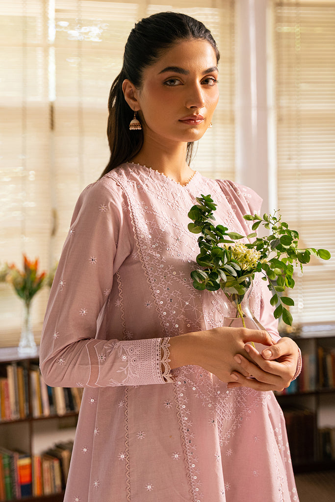 Cross Stitch | Mahiri Embroidered Lawn 24 | ROSY GLOW - Official Cross Stitch - Agha Fabrics UK