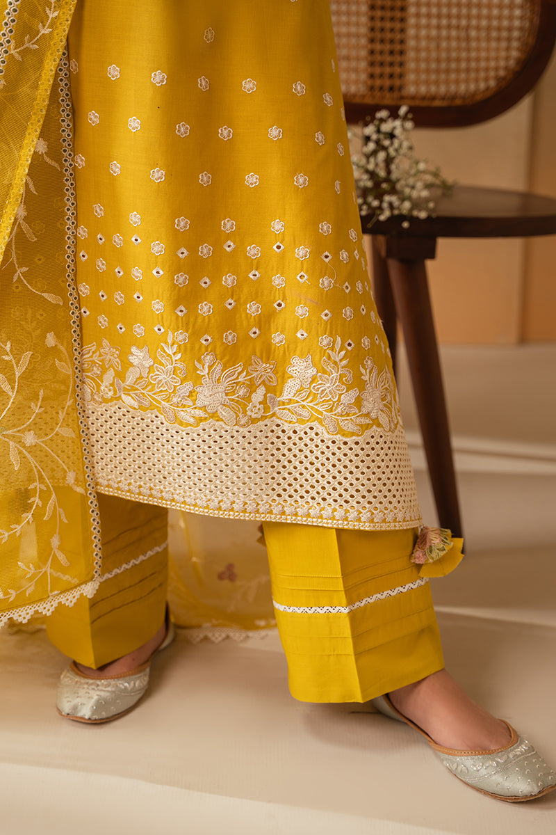 Cross Stitch | Mahiri Embroidered Lawn 24 | CEYLON YELLOW