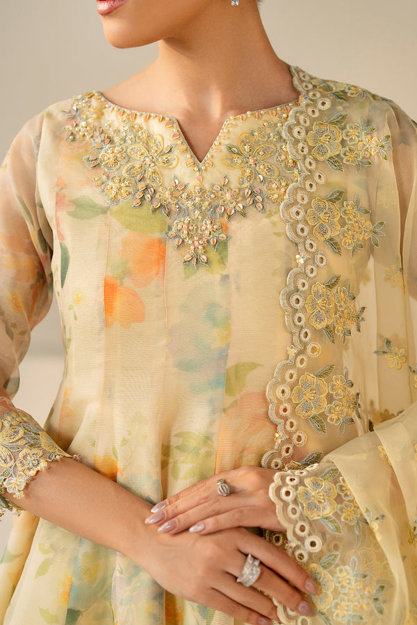 Baroque | Luxury Pret 25 | EMBROIDERED COTTON PATTI PR-1180 - Official Baroque - Agha Fabrics UK