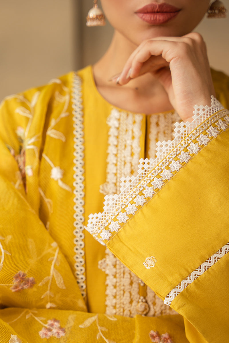 Cross Stitch | Mahiri Embroidered Lawn 24 | CEYLON YELLOW