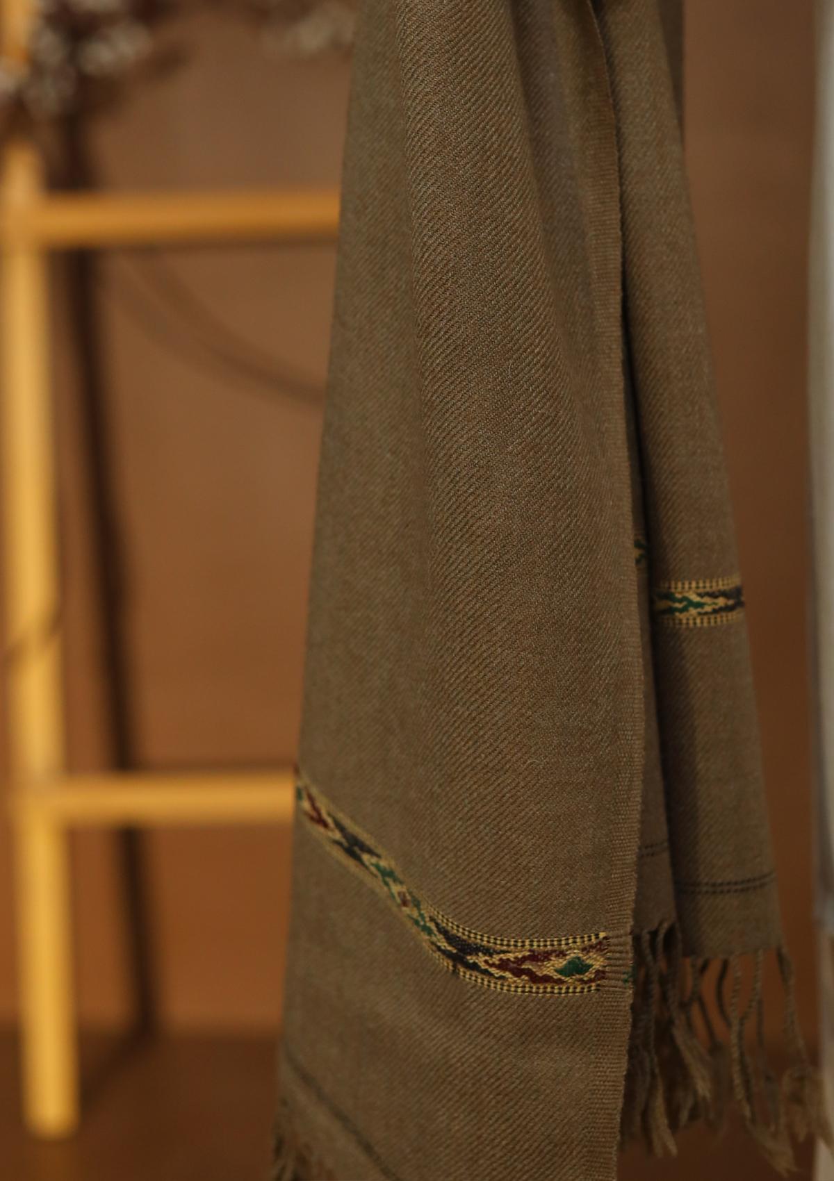 Men Shawls - Wool Shawls - D#23 - B Grey