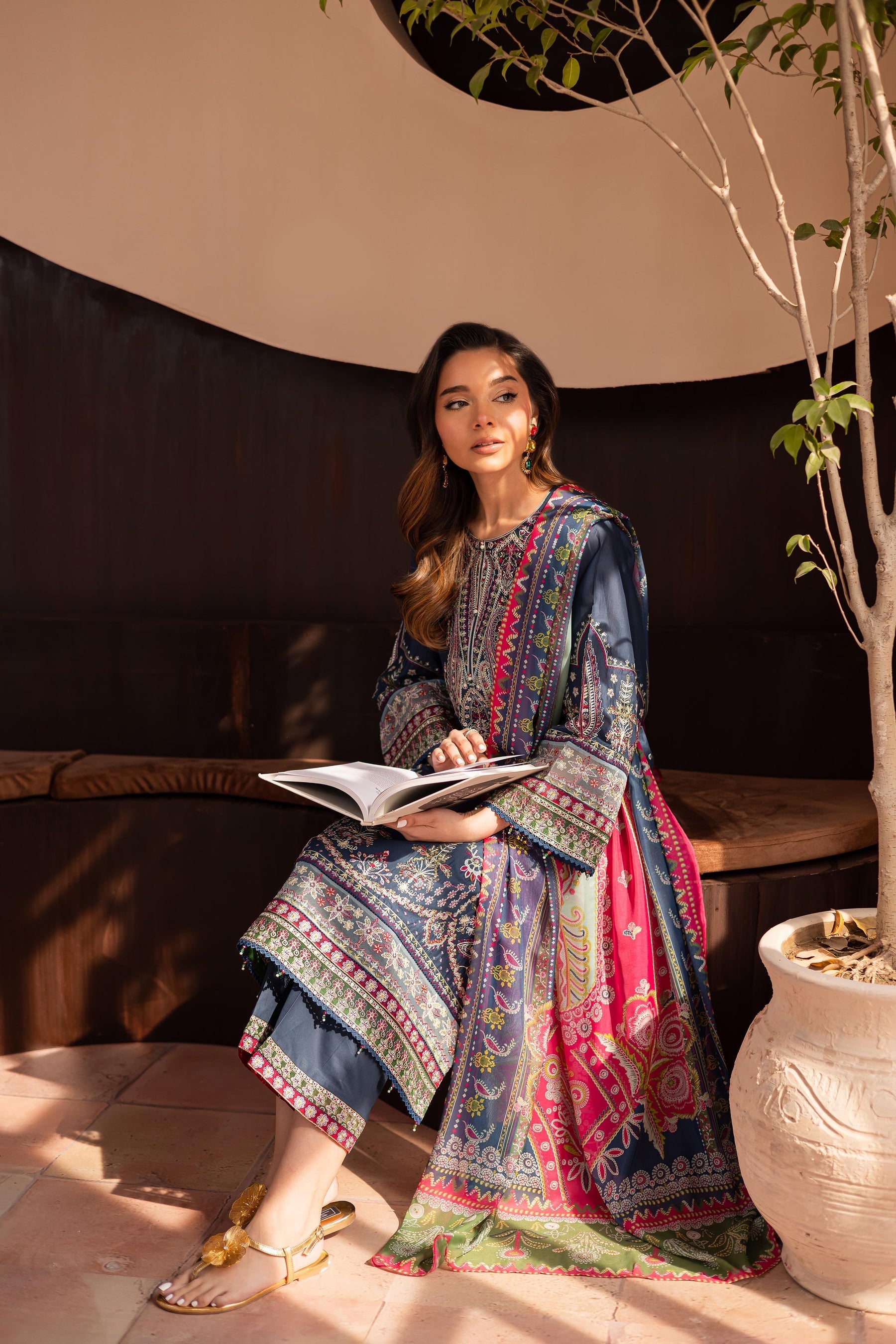 Batik | Kai Formals | Cyan - Official Batik - Agha Fabrics UK