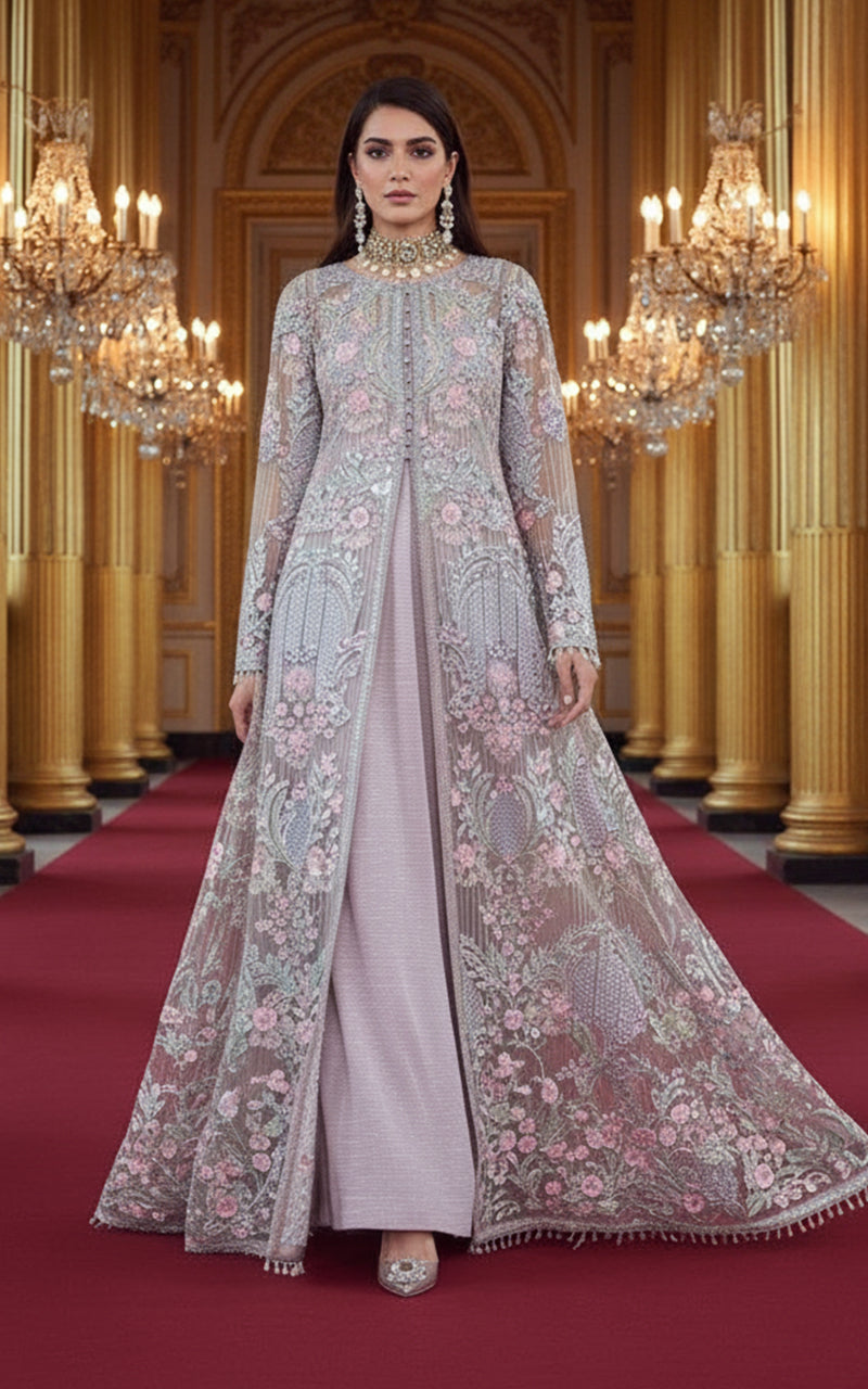 Threads and Motifs | Formal Dresses 25 | Organza Embroidered Jacket