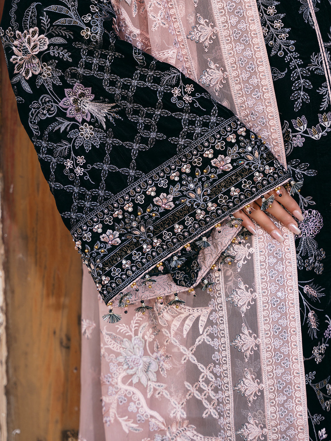 Flossie | Siara Velvet Formals | V-103 - B - Official Flossie - Agha Fabrics UK