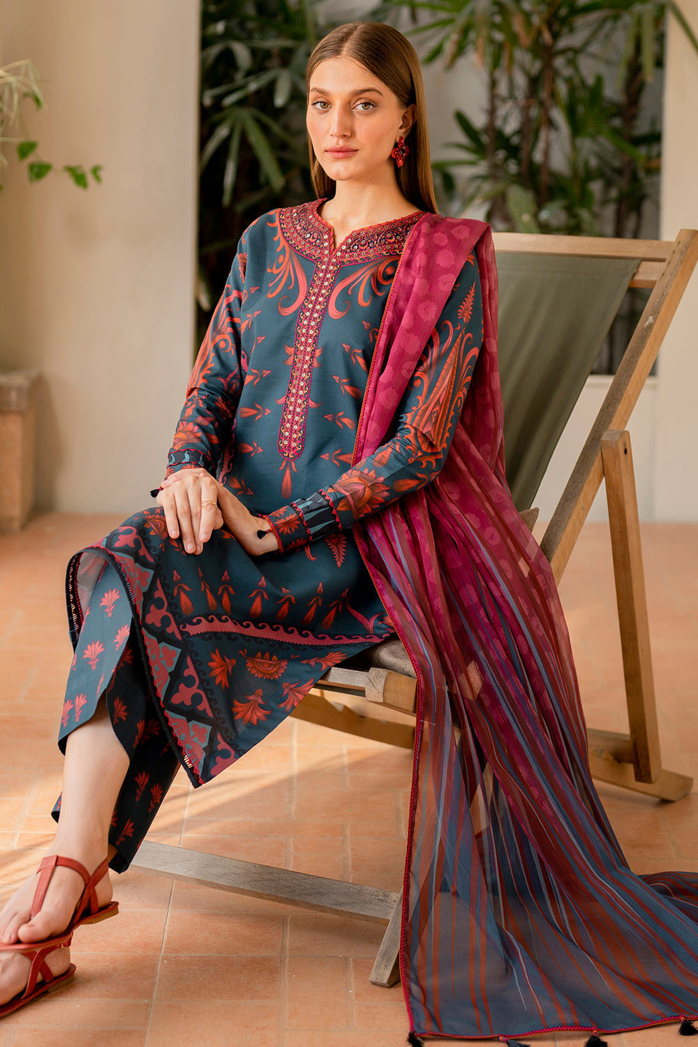 Jazmin | Summer Lawn | USE-9061 - Official Jazmin - Agha Fabrics UK