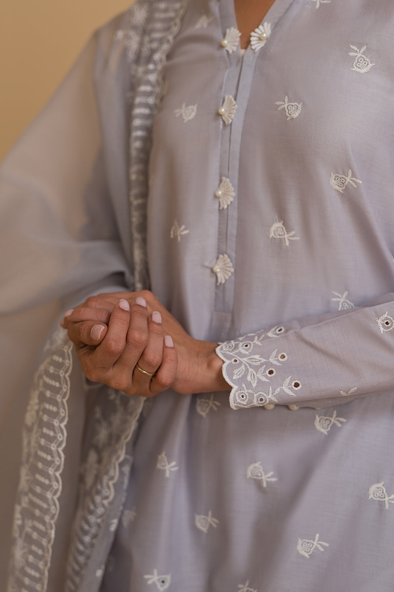 Cross Stitch | Chikankari Lawn Collection | P-05 - Official Cross Stitch - Agha Fabrics UK