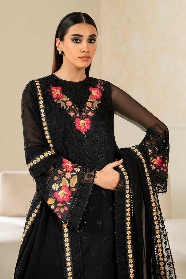 Baroque | Luxury Pret 25 | EMBROIDERED CHIFFON PR-1144 - Official Baroque - Agha Fabrics UK
