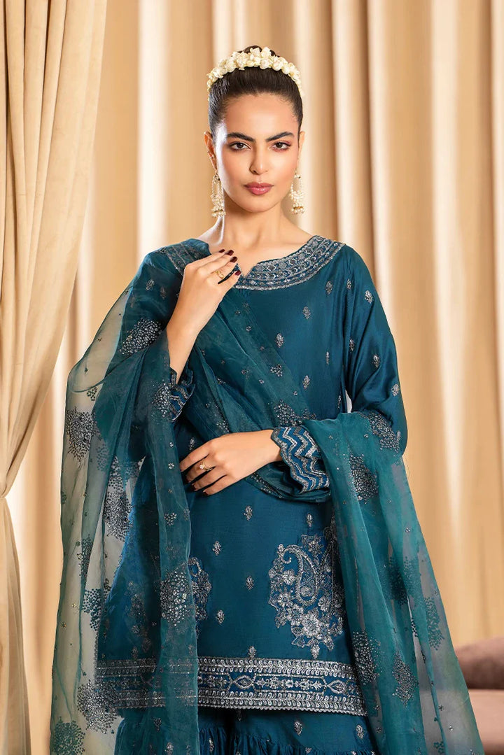 Ellena | Pret Dresses | 3-PC Stitched Embroidered Suit 815BLS