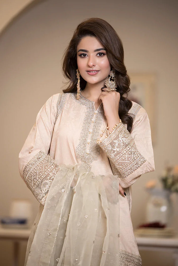 Ellena | Pret Dresses | 3-PC Stitched Embroidered Suit 972SKM