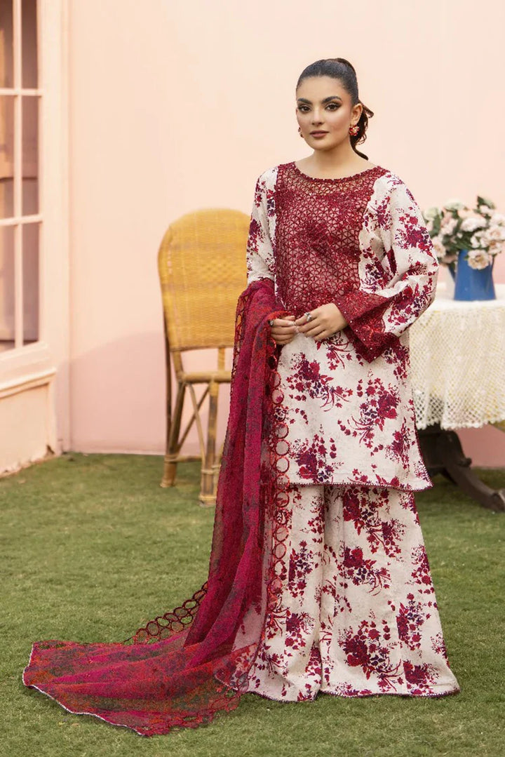 Ellena | Pret Dresses | 3-PC Stitched Embroidered Suit 982OWS