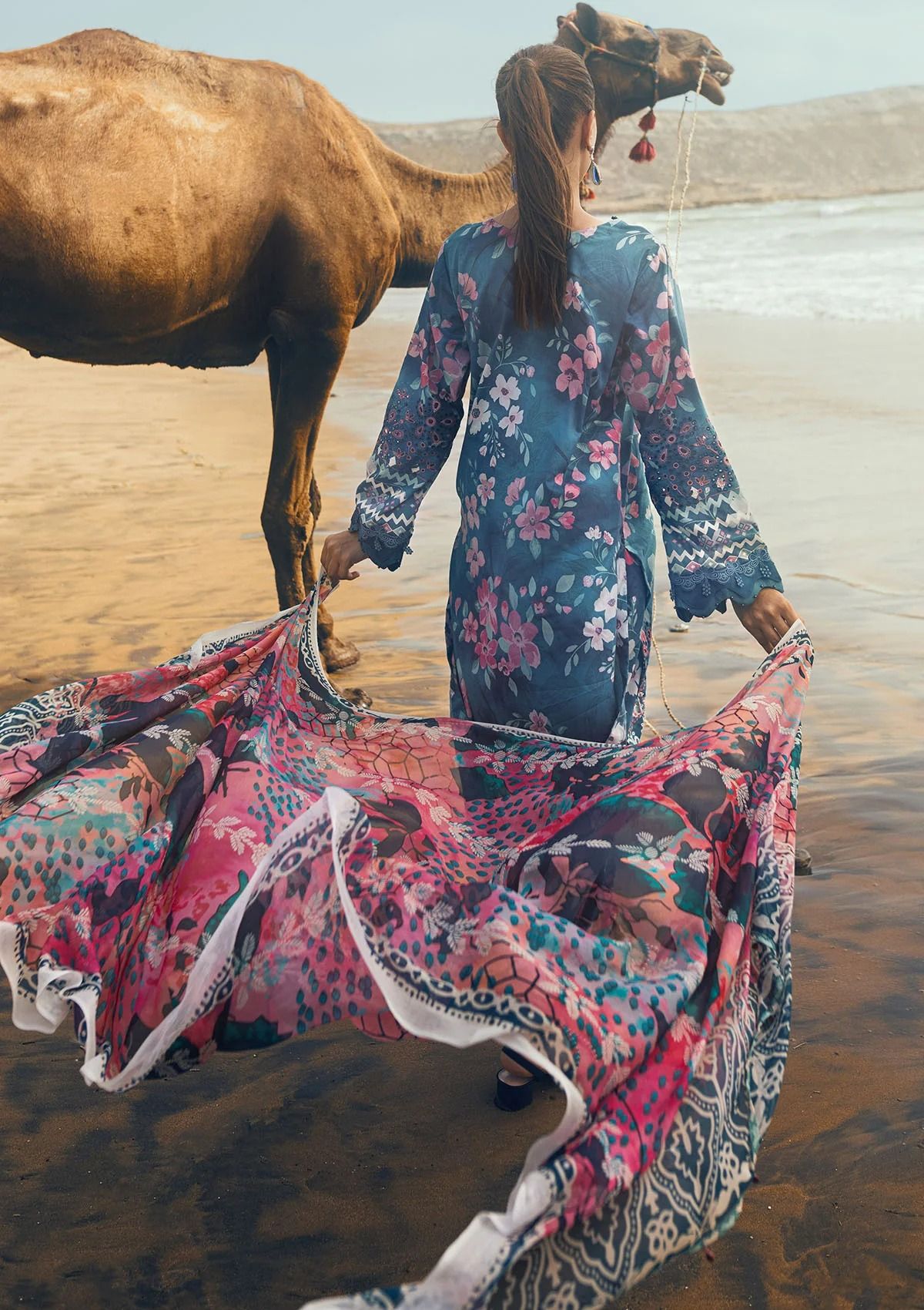 Lawn Collection - Nureh - Gardenia - Chikenkari - NG24#156 - Official Nureh - Agha Fabrics UK