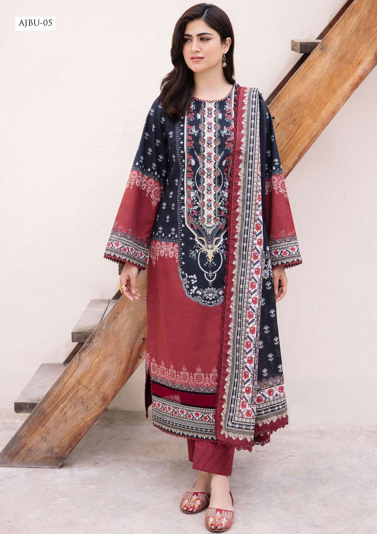 Lawn Collection - Asim Jofa - Prints Vol 2 - JP24#05 - Official Asim Jofa - Agha Fabrics UK