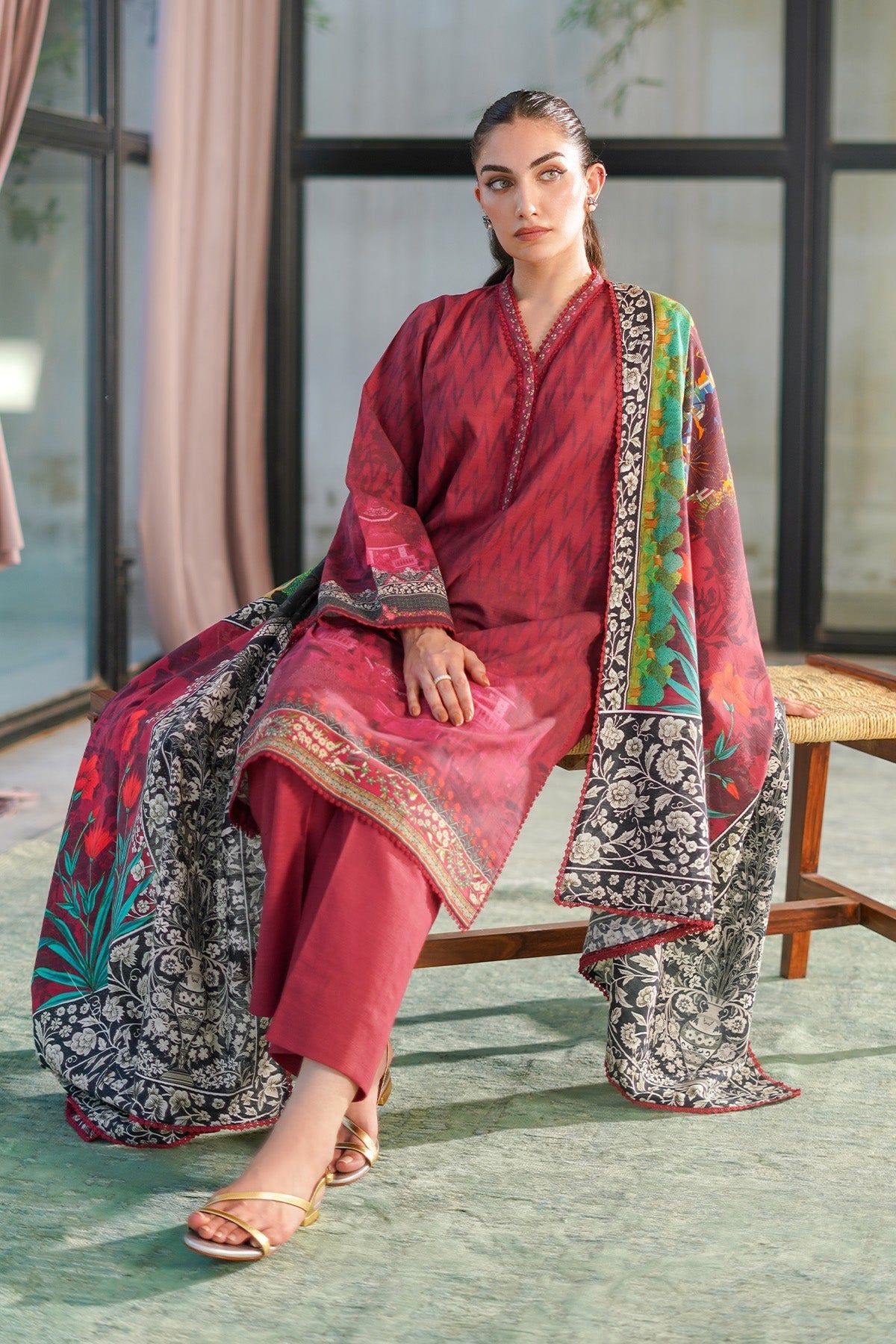 Sahar | Autumn Winter 2024 | Crimson Petal