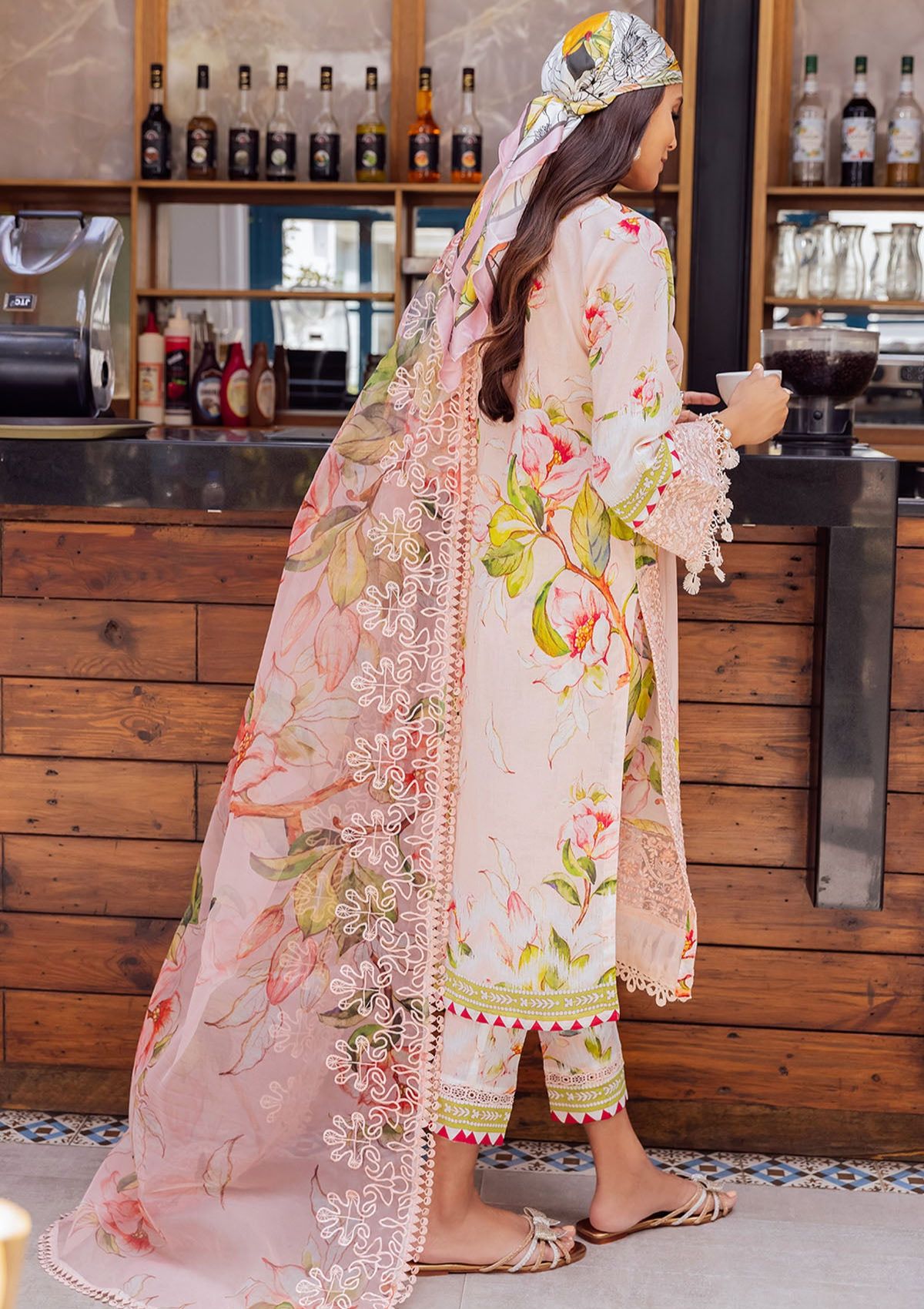 Lawn Collection - Nureh - GirlGlam - Chikankari - GL#04 - Official Nureh - Agha Fabrics UK