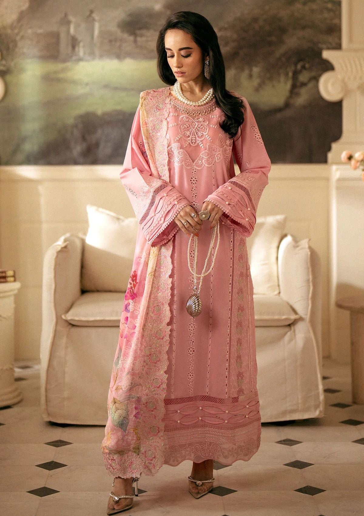 Lawn Collection - Nureh - Maya Lawn 24 - NS24#141 - Official Nureh - Agha Fabrics UK