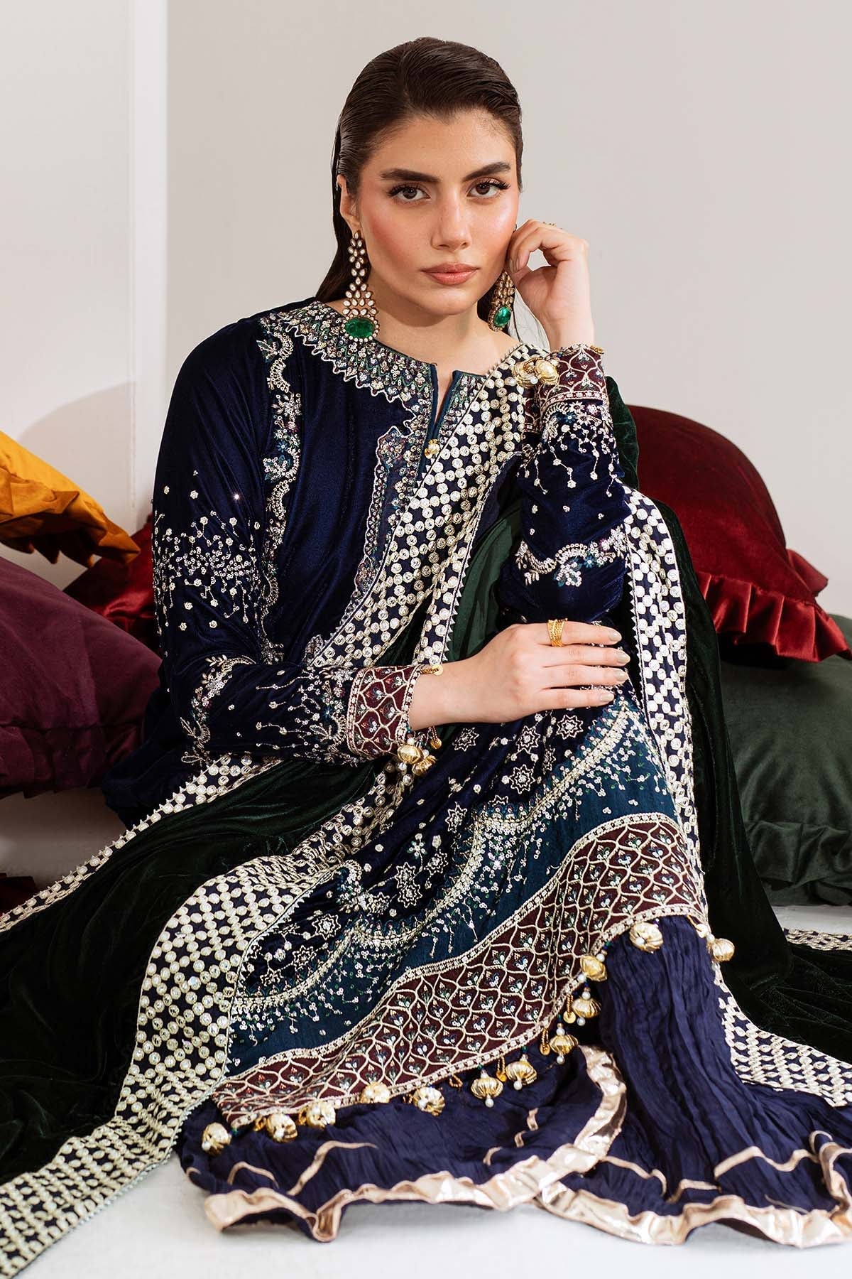Nureh | Maya Velvet | NW-109 - Official Nureh - Agha Fabrics UK