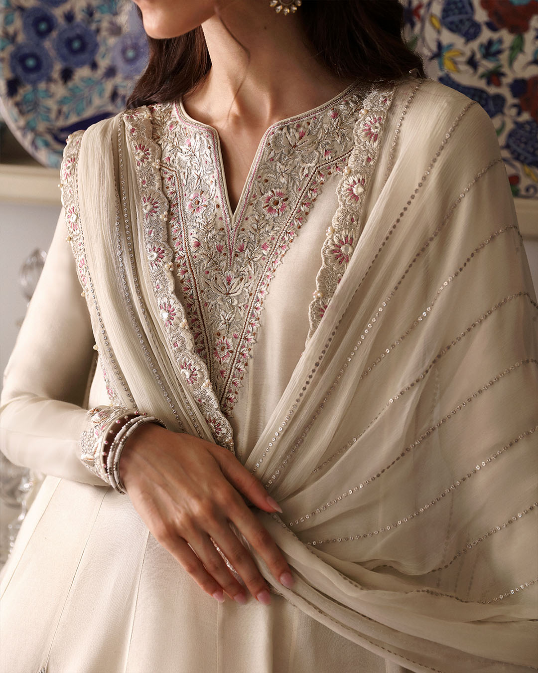 Faiza Saqlain | Mehermah Luxe Formals | Sabina - Official Faiza Saqlain - Agha Fabrics UK