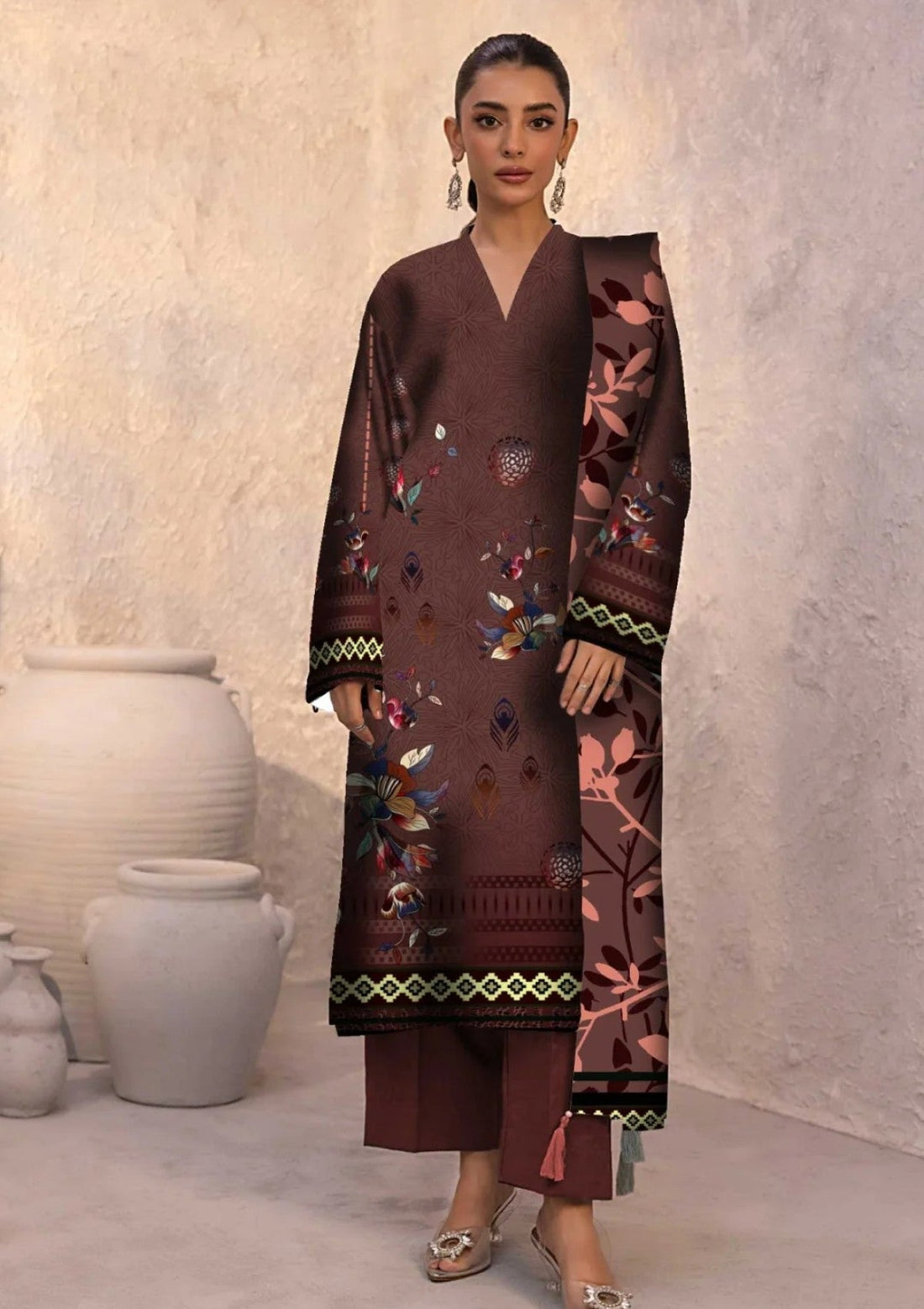 Winter Collection - Art n Style - Monsoon Linen - Volume 2 - A24#19 - Official Art n Style - Agha Fabrics UK