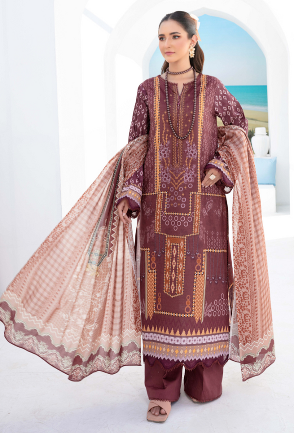 Humdum | Saira Bano Lawn 24 | D07 - Official HumDum - Agha Fabrics UK