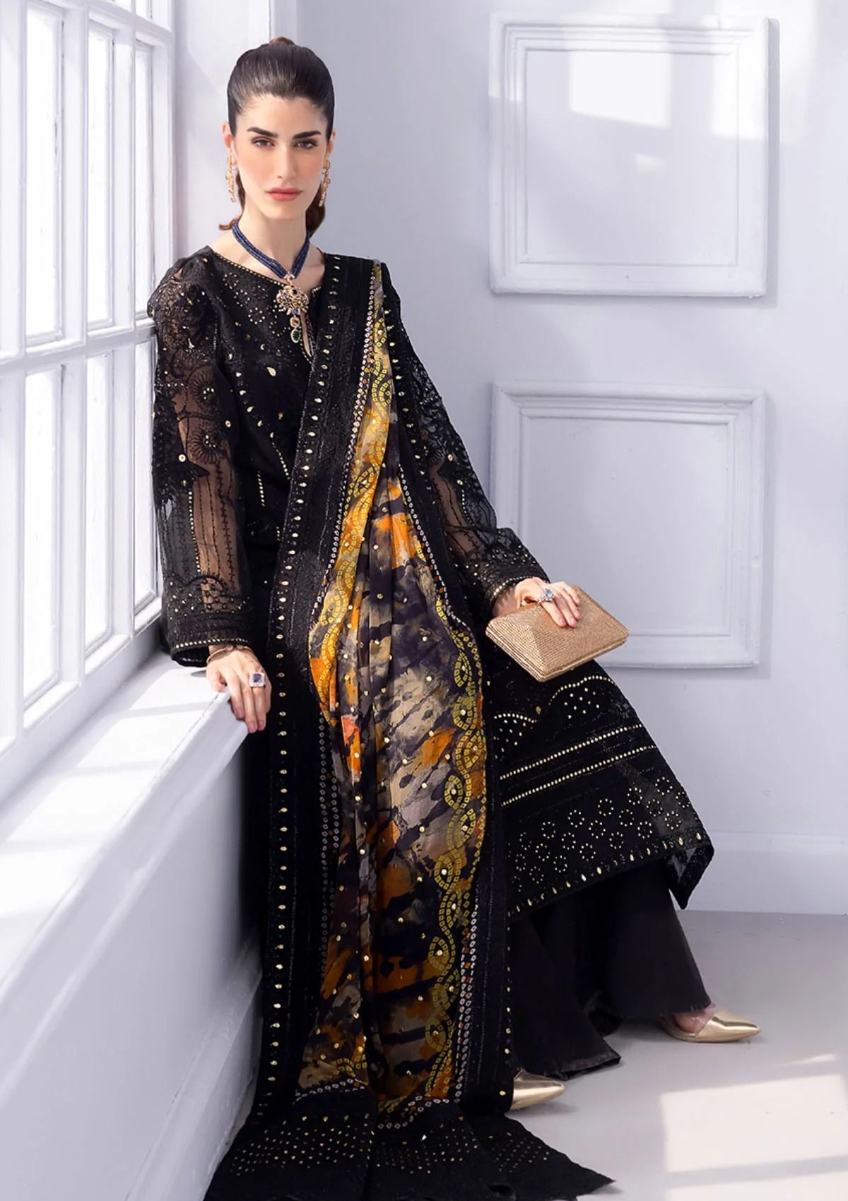 Formal Collection - Nureh - Ellenora - Luxury - Chiffon - NEL#31 - Official Nureh - Agha Fabrics UK