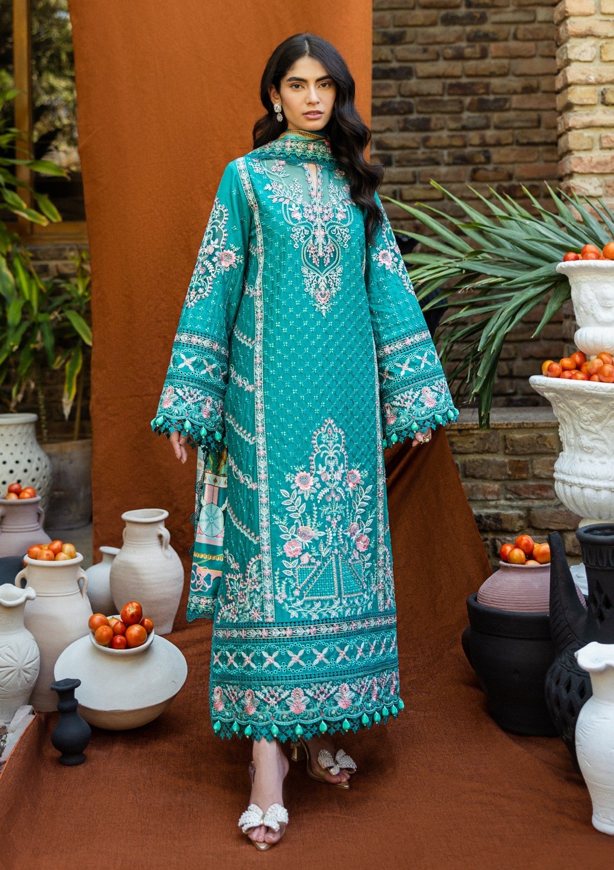 Lawn - Akbar Aslam - Alessandra - D#154 - Civora - Official Akbar Aslam - Agha Fabrics UK