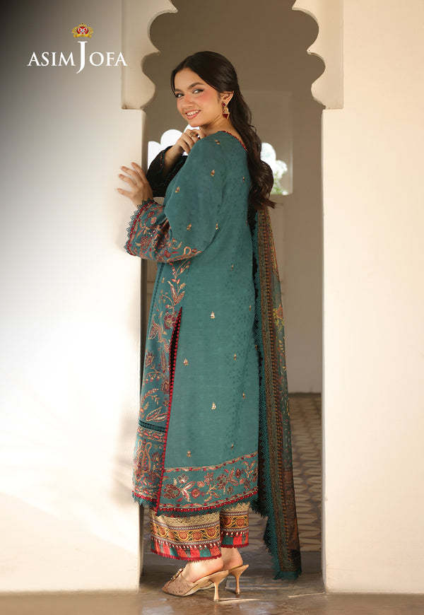 Asim Jofa | Summer Rhapsody | AJUBU-03 Embroidered Jacquard - Official Asim Jofa - Agha Fabrics UK