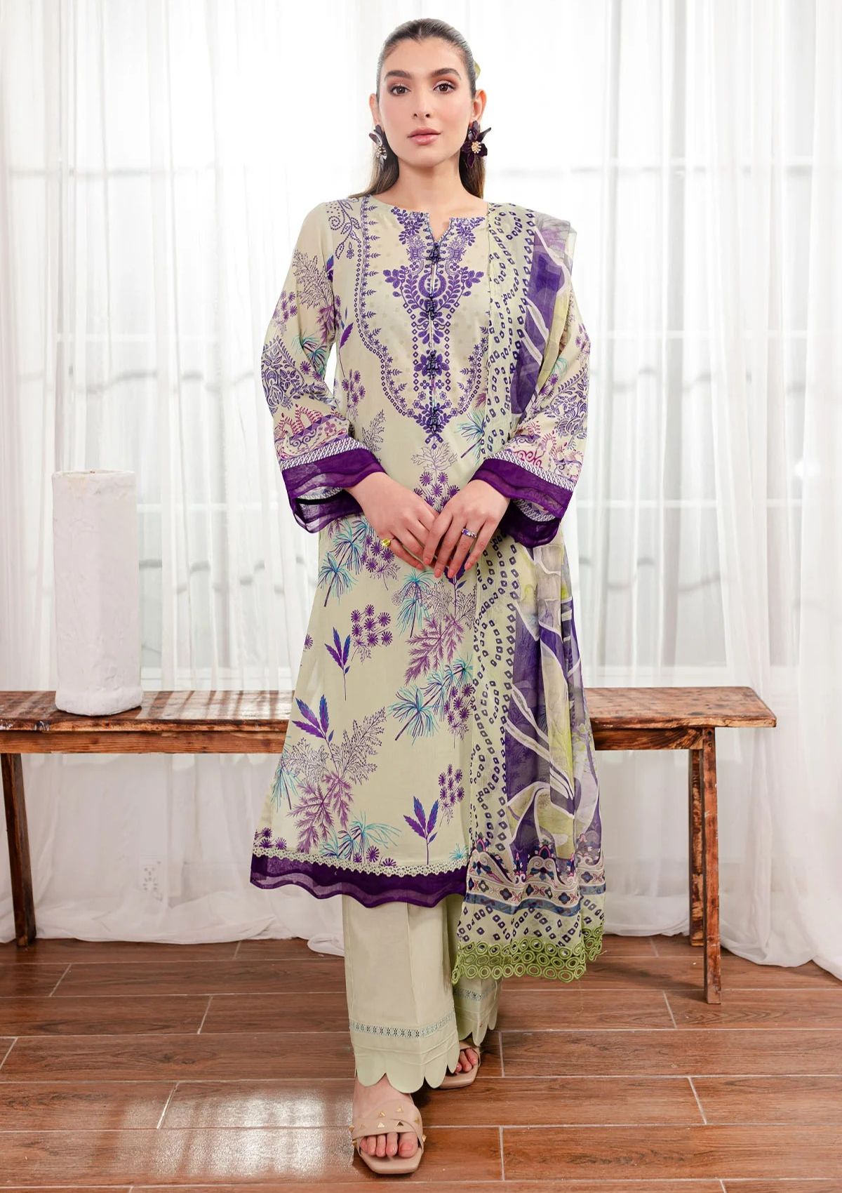 Lawn Collection - Nureh - Signature Prints - SP24#105 - Official Nureh - Agha Fabrics UK